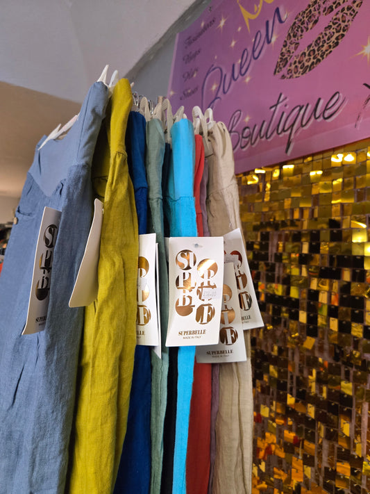 3\4 Length Super Belle Linen trousers