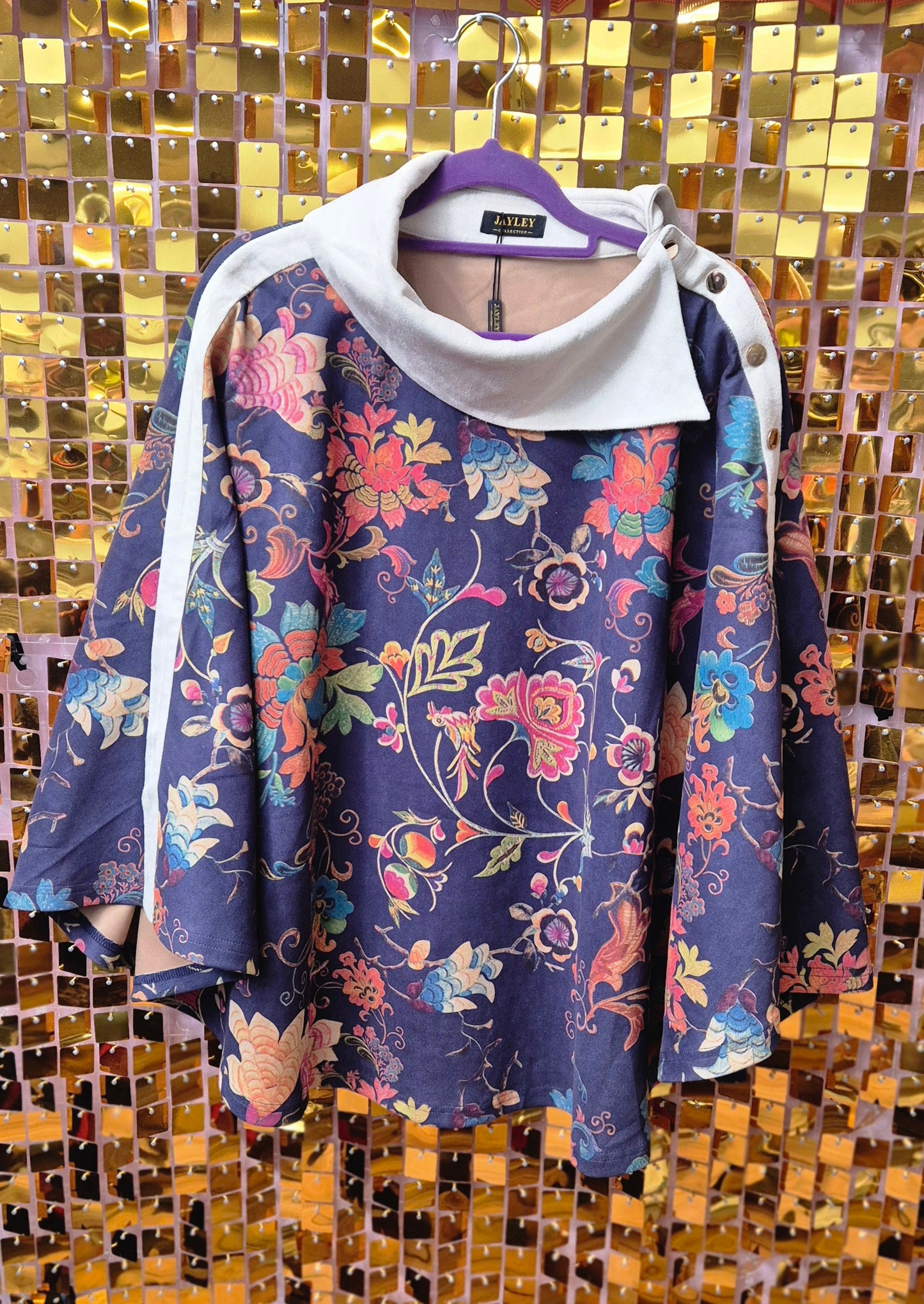 New Jayley Suede Poncho