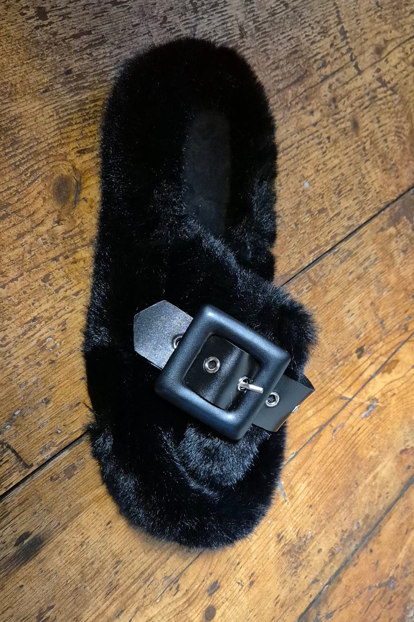 Faux Fur Slipper Slider