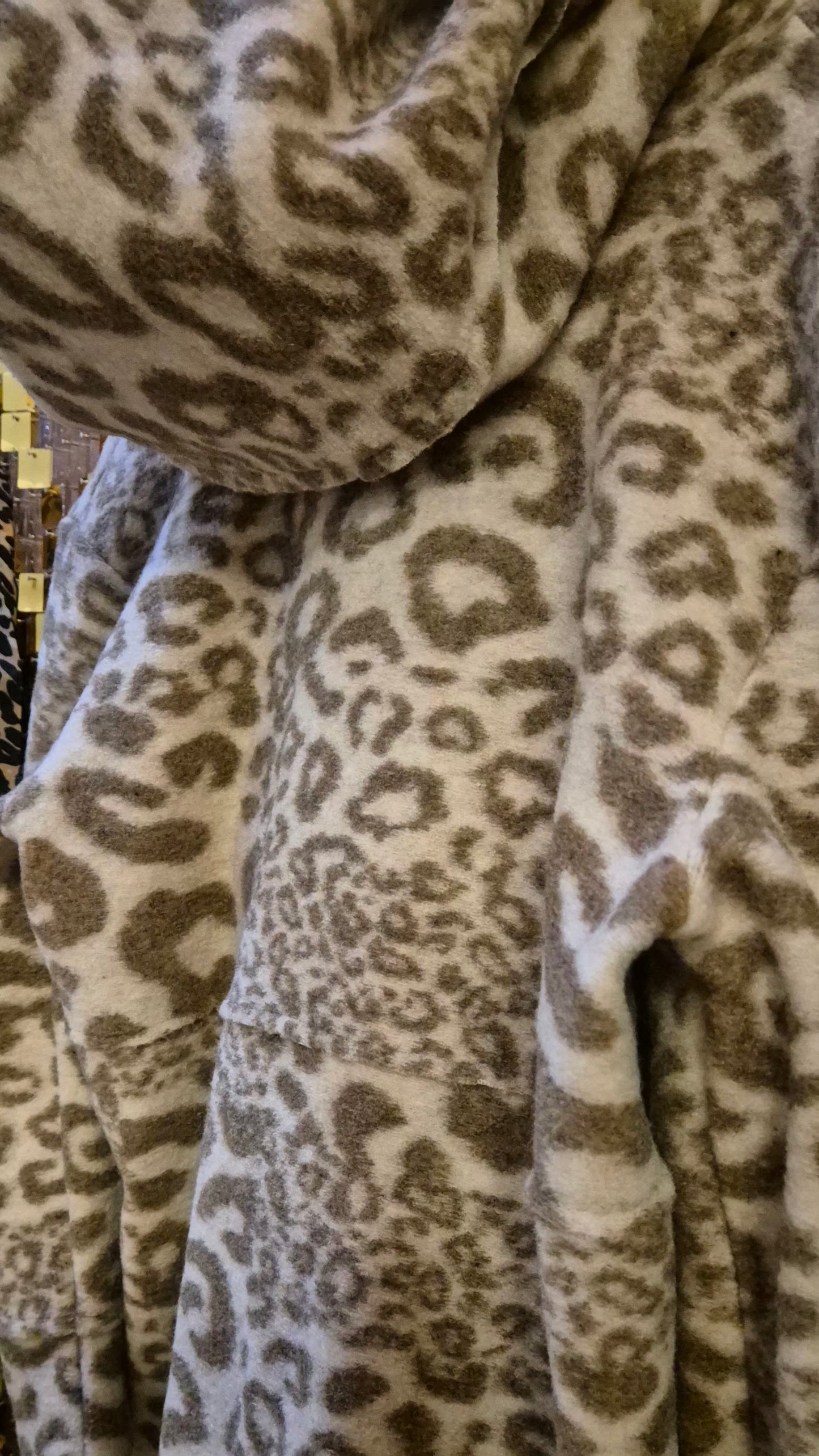Leopard Woolen Coat