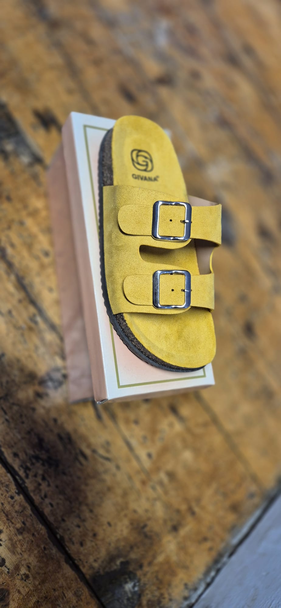 Reduced - Mustard Buckle Sandal