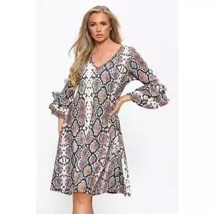 Queen dress snakeprint discounted