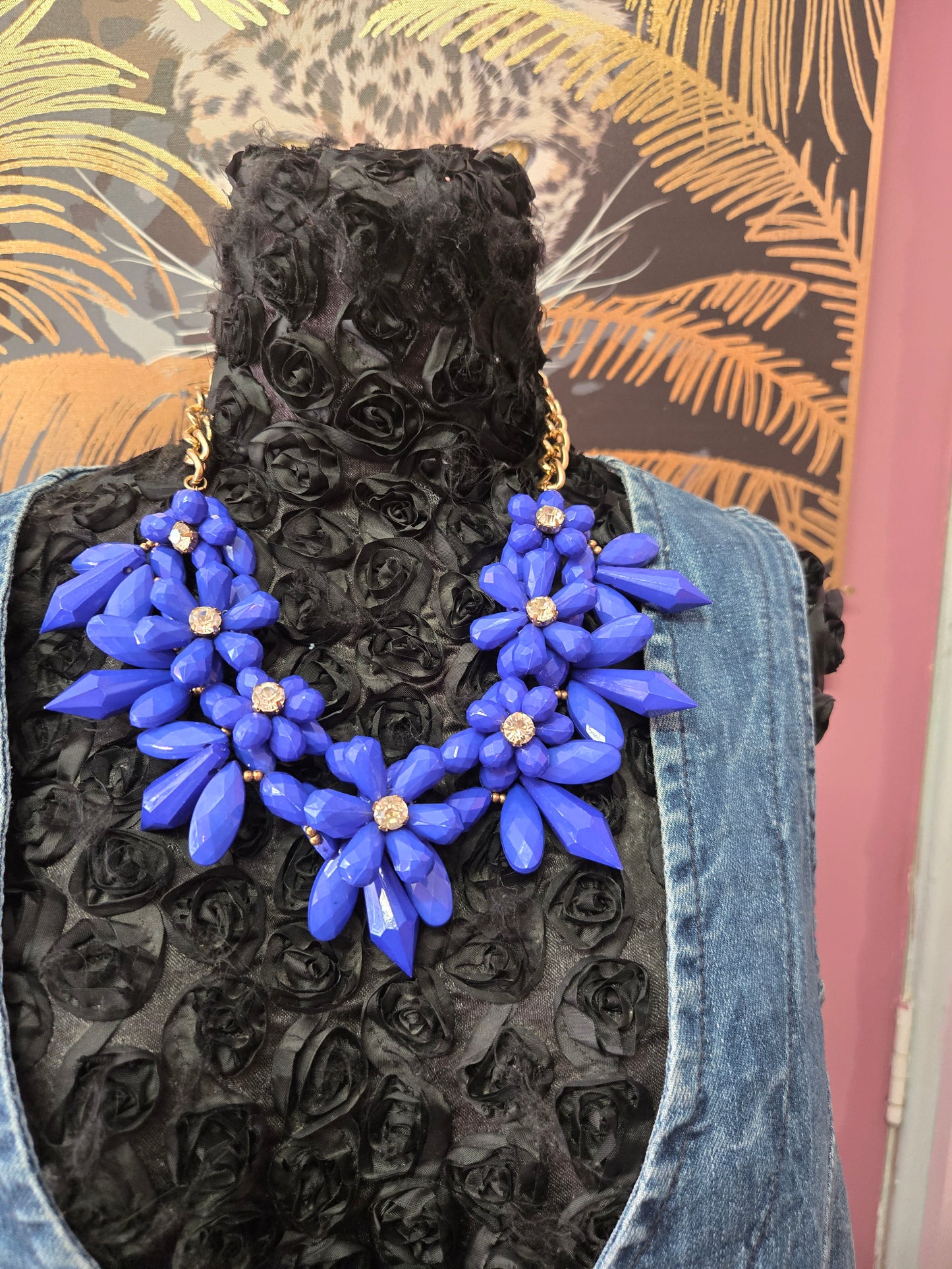 Royal blue necklace