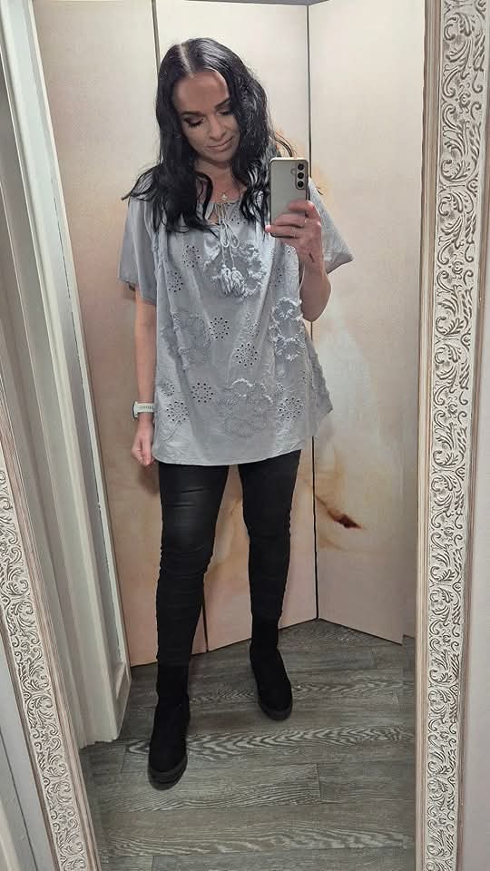 New cotton embroidery top