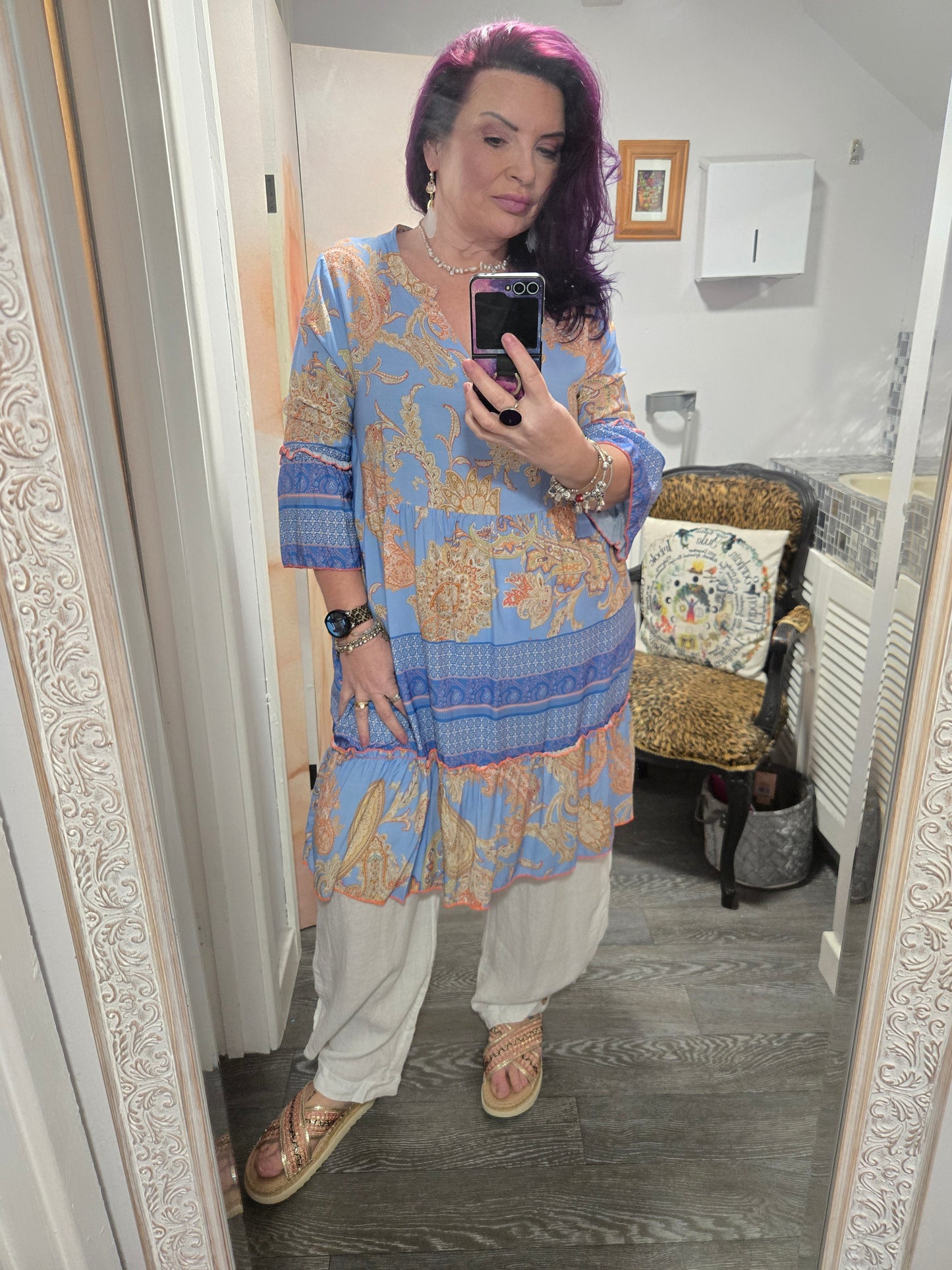New Paisley goose island tunic