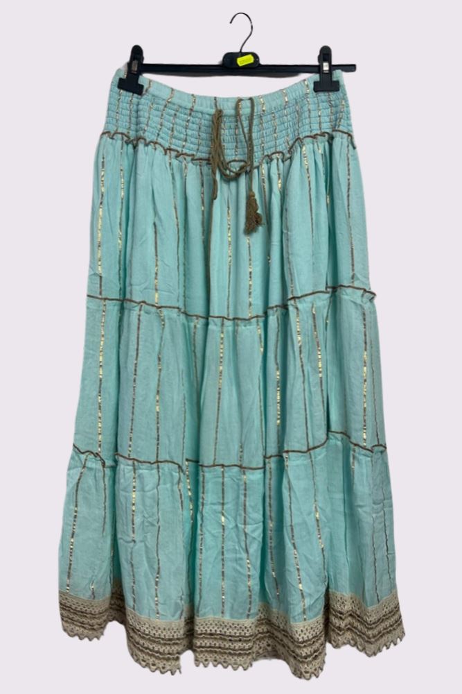 New boho maxi skirt