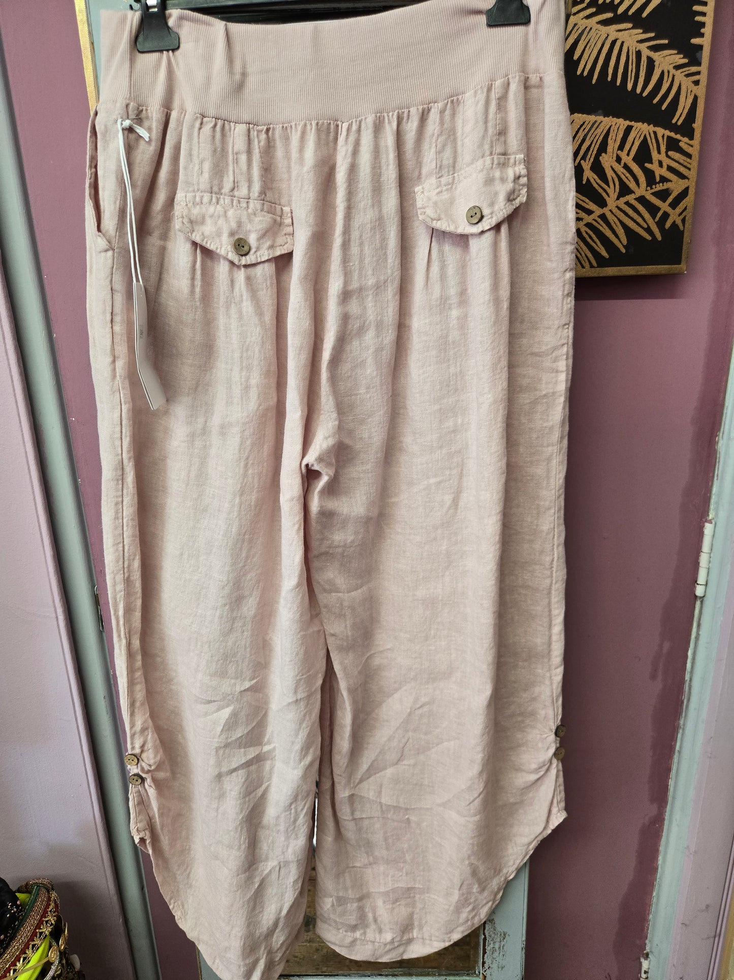 New superbelle linen trousers