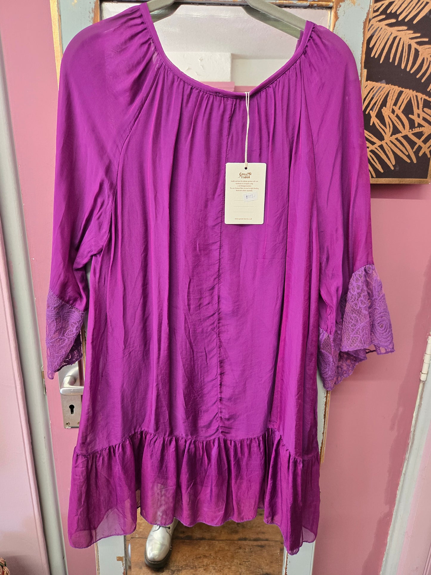 New silk feel chiffon blouse