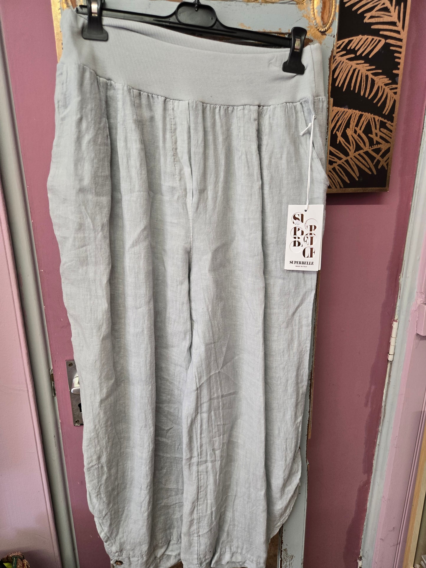 New superbelle linen trousers