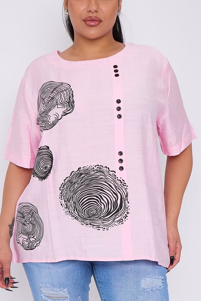 New cotton thumb print top