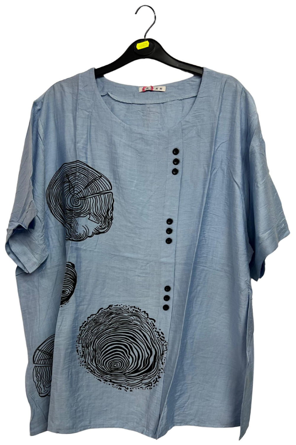 New cotton thumb print top