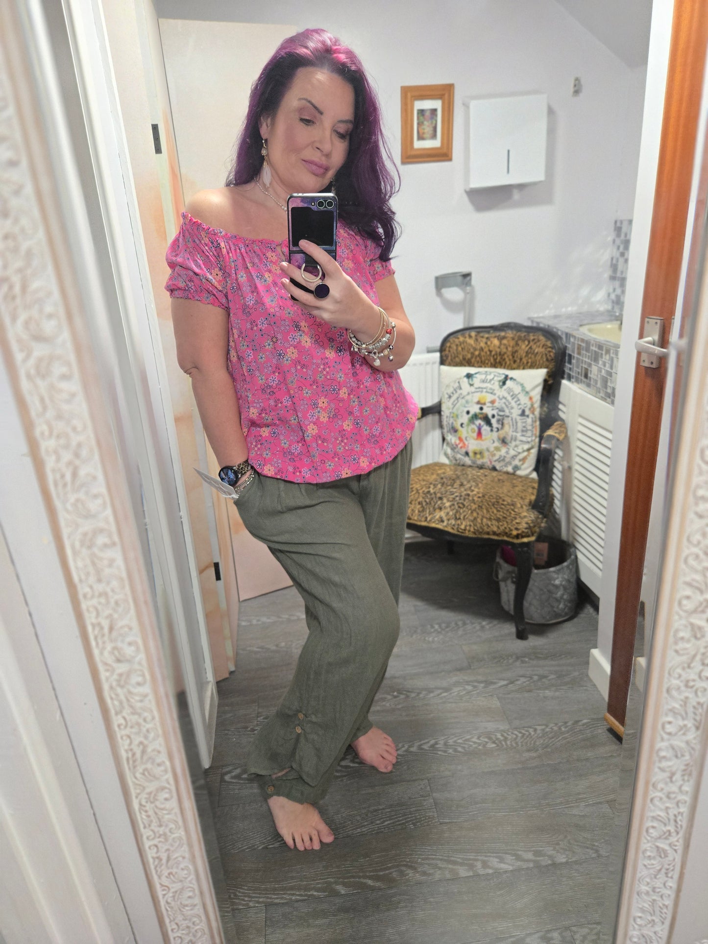 New superbelle linen trousers