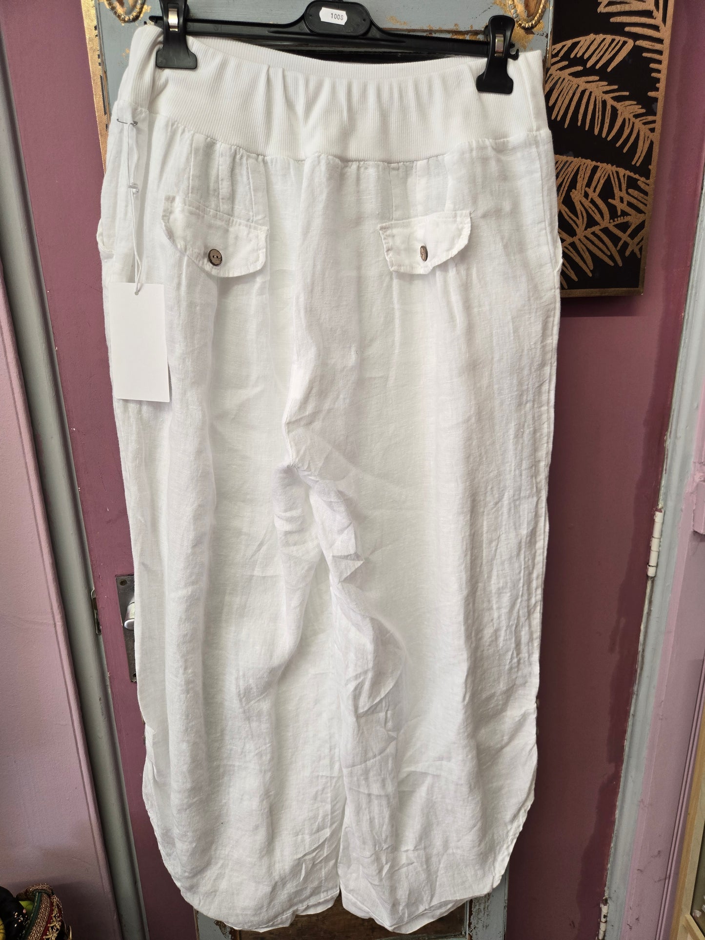 New superbelle linen trousers
