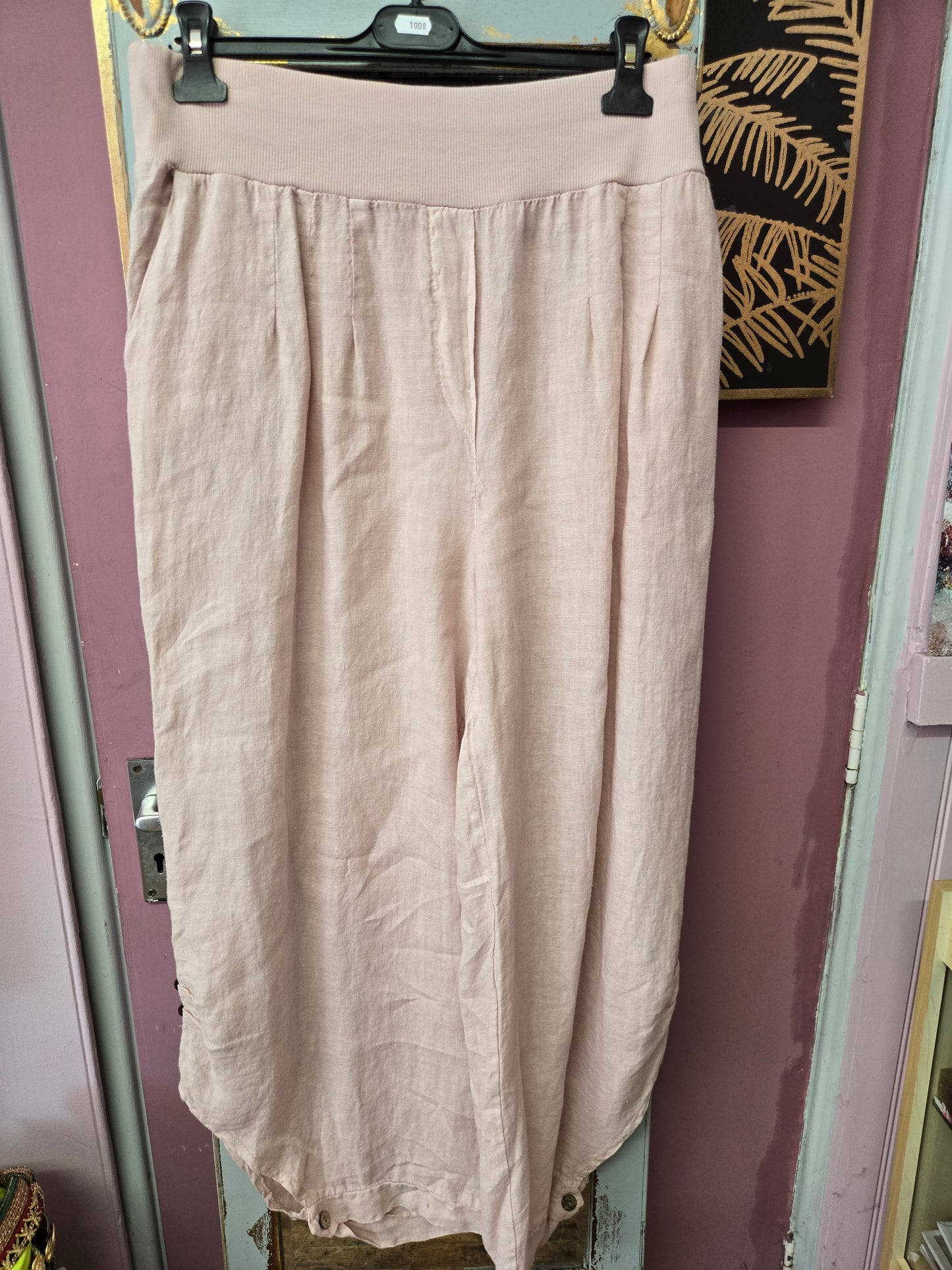 New superbelle linen trousers