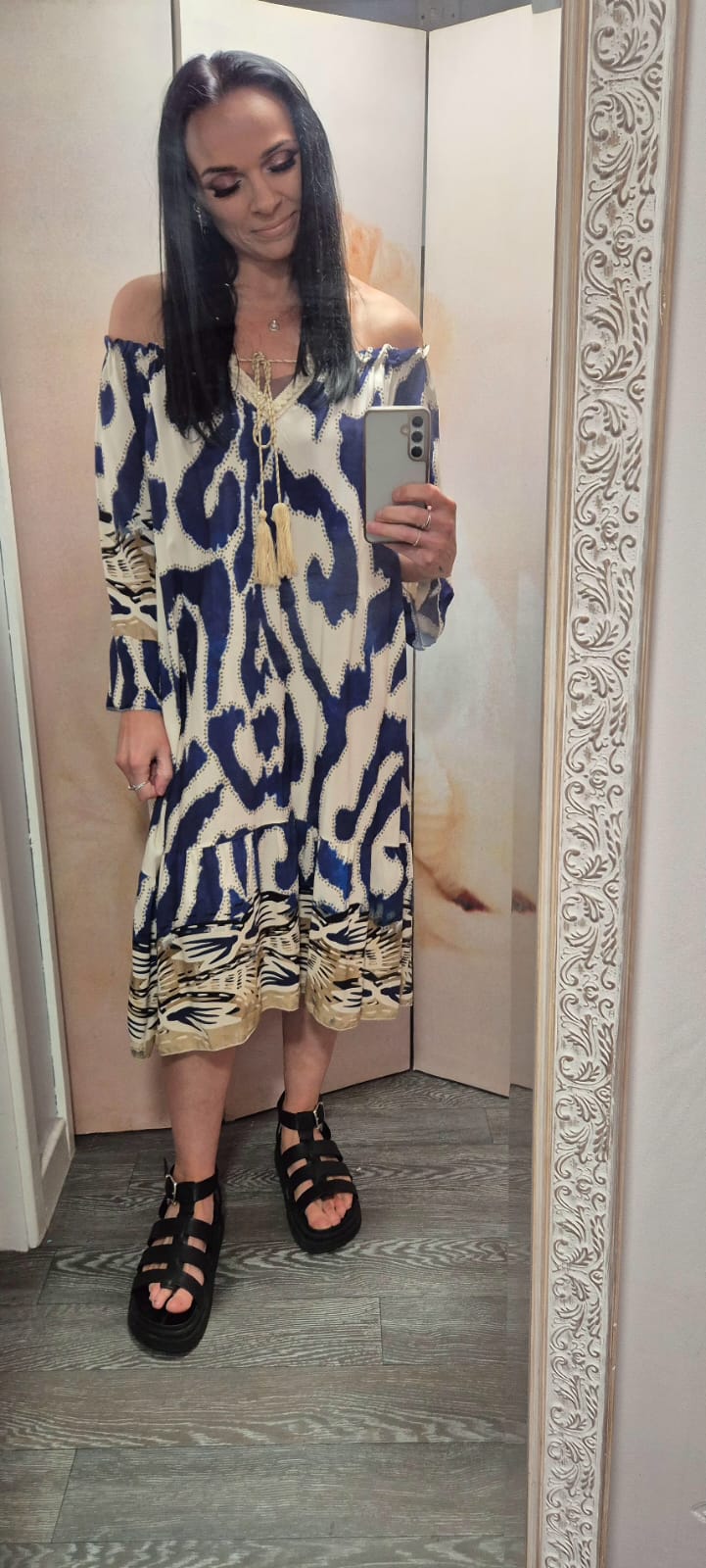 New Blue swirl tunic