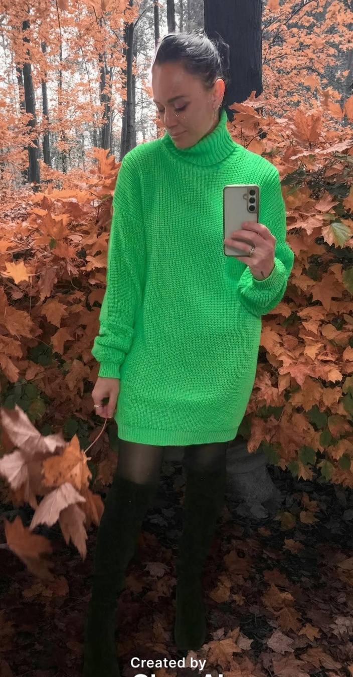 New Neon Jumper Dress