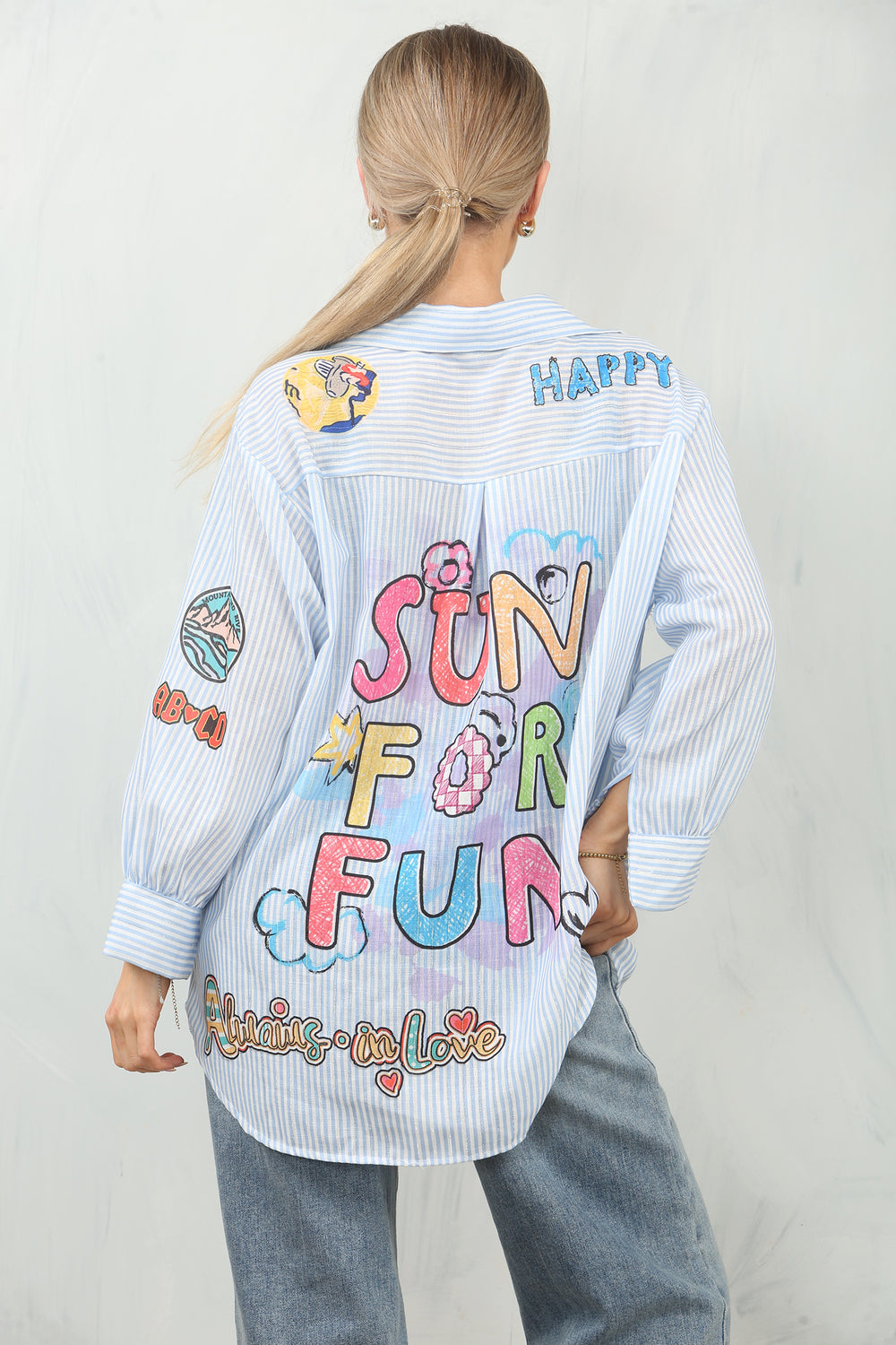 New funky fantasia sun blouse