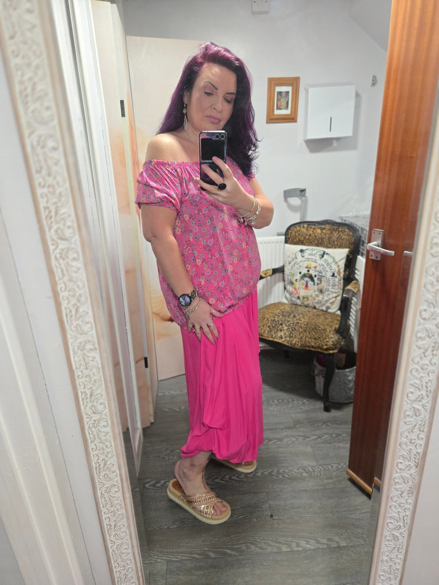 New ditsy print gypsy top