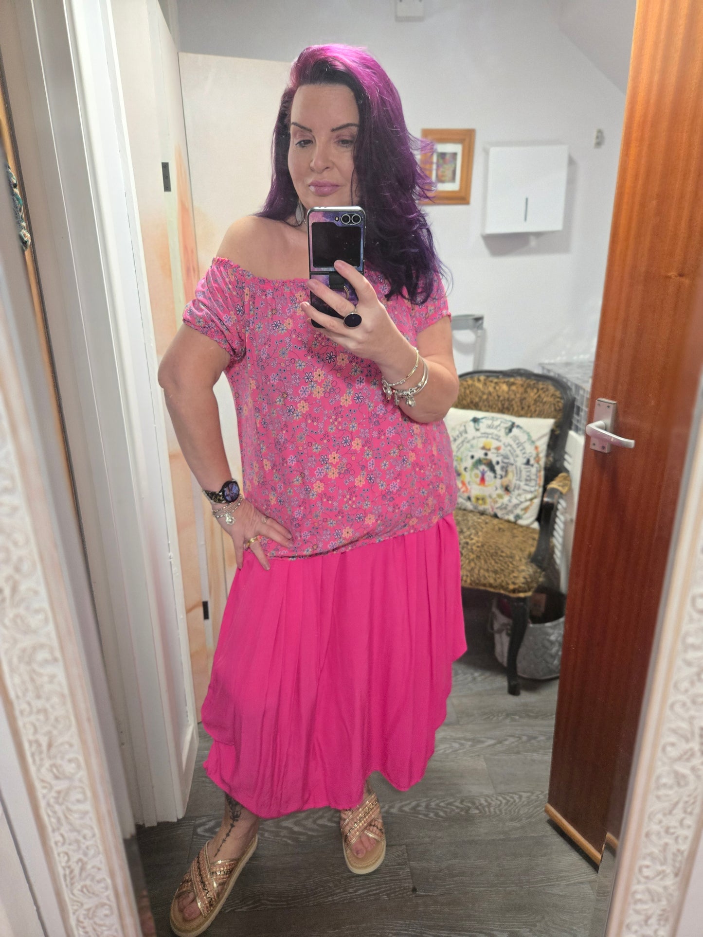 New ditsy print gypsy top