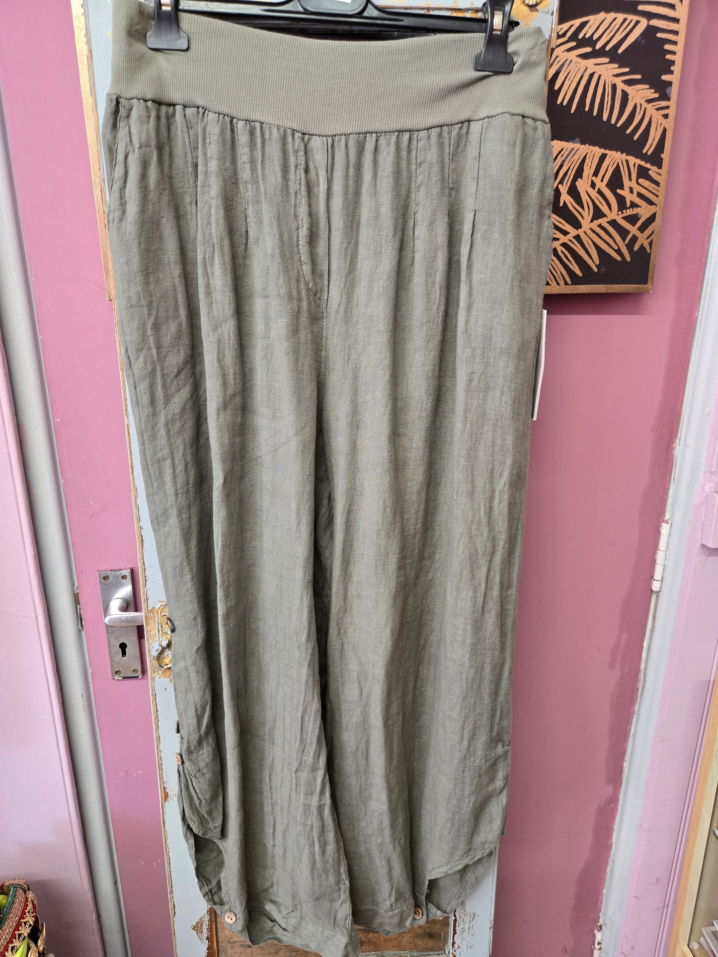 New superbelle linen trousers