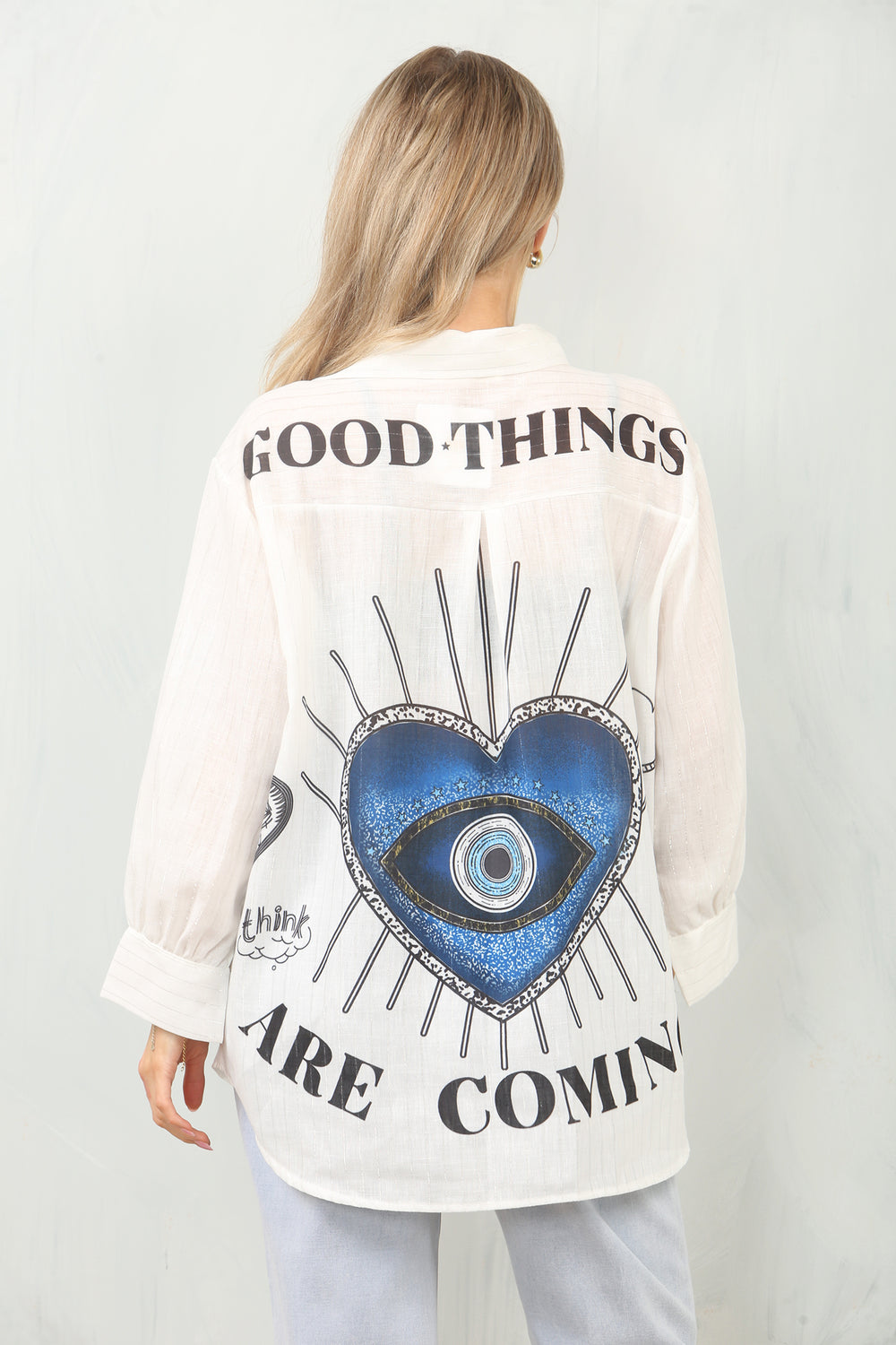 New funky eye blouse