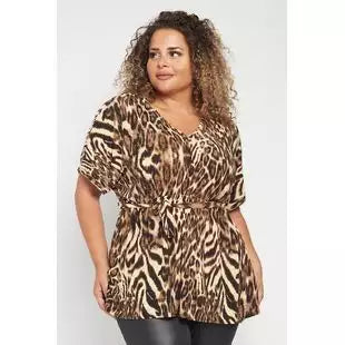 Queen animal print top