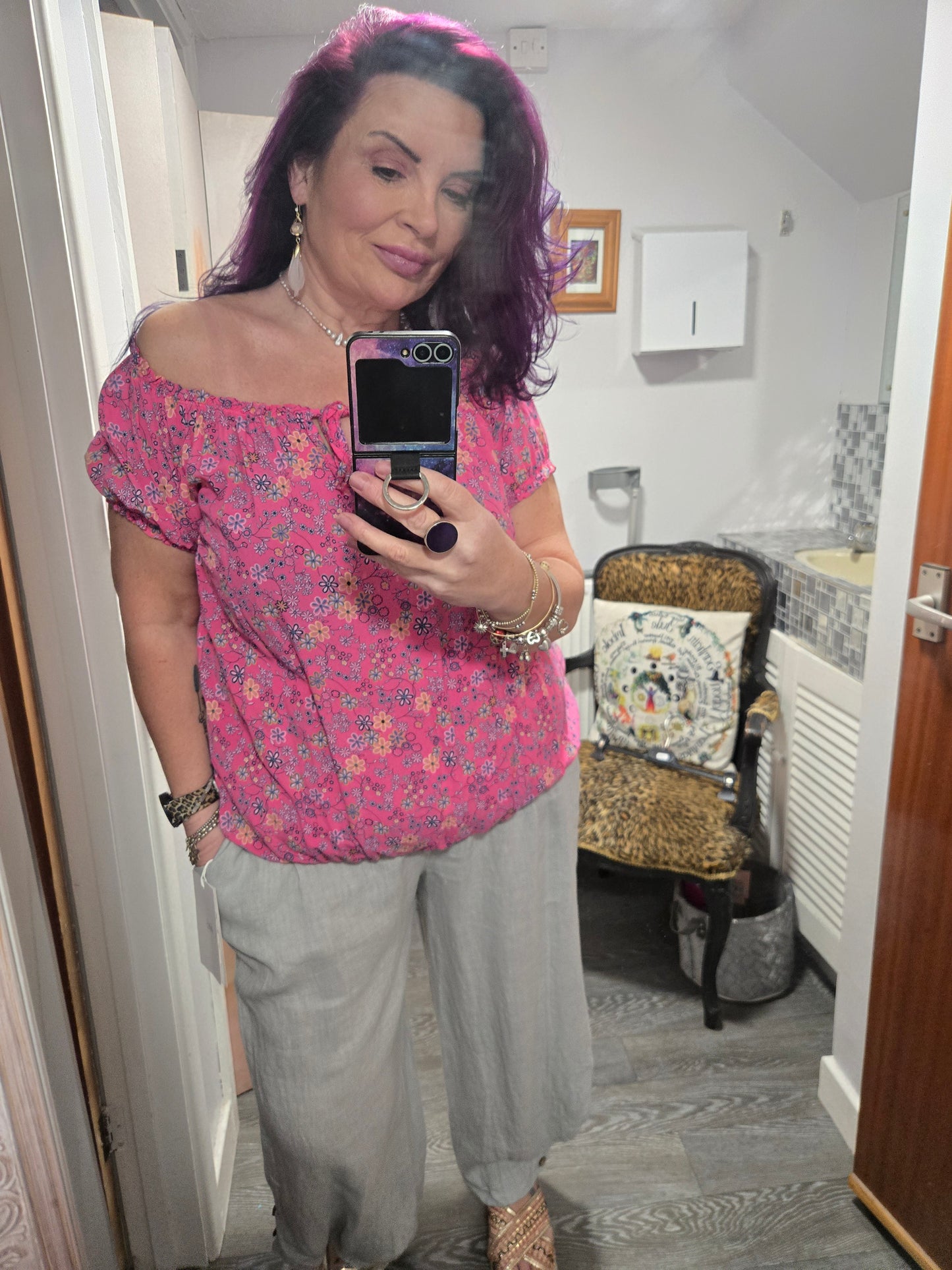 New superbelle linen trousers