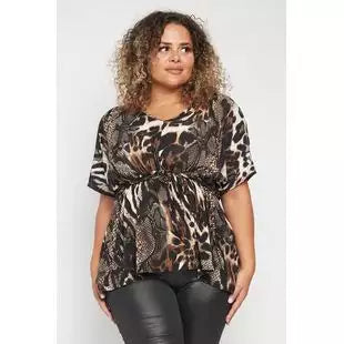 Queen animal print top