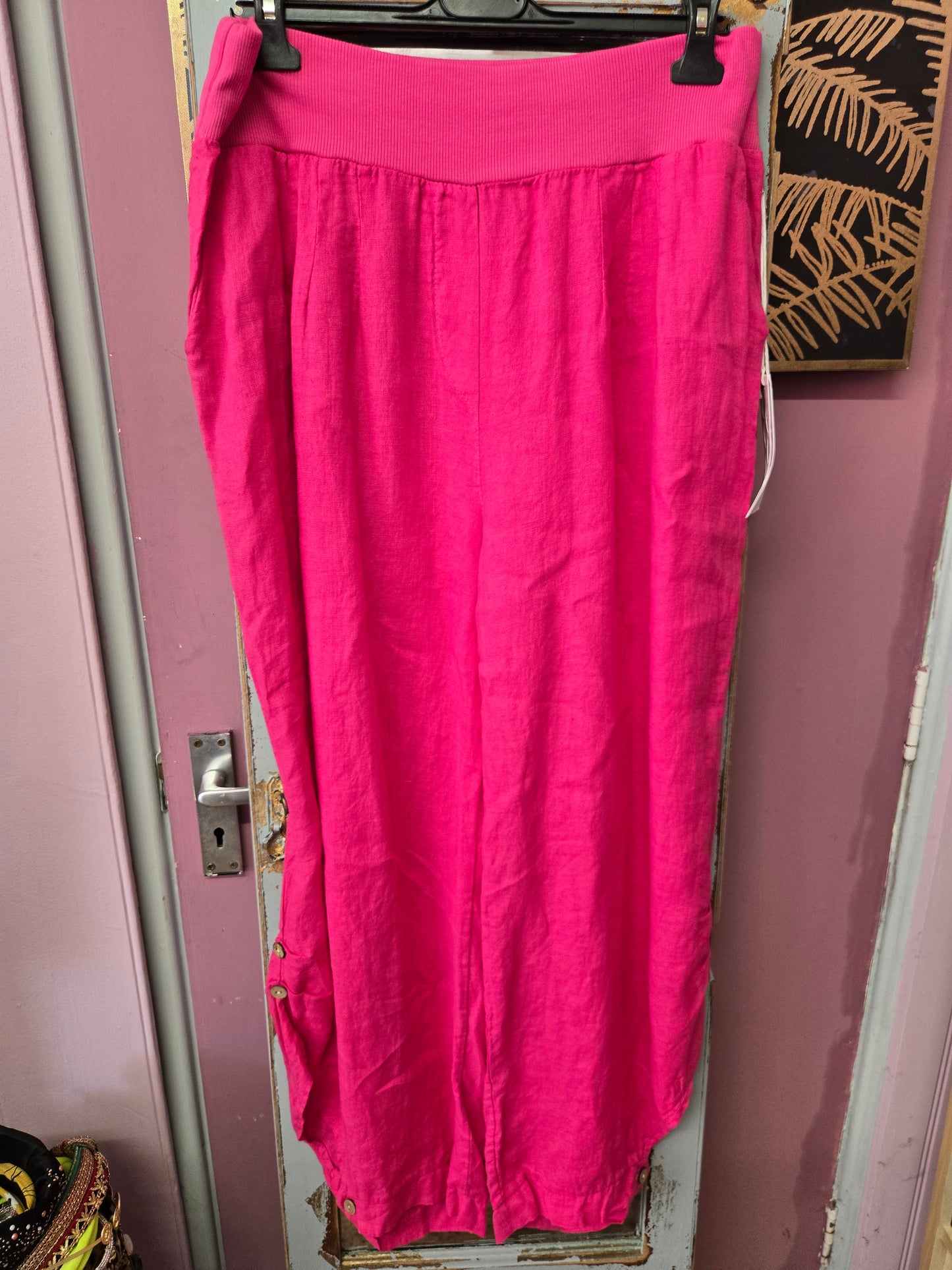 New superbelle linen trousers
