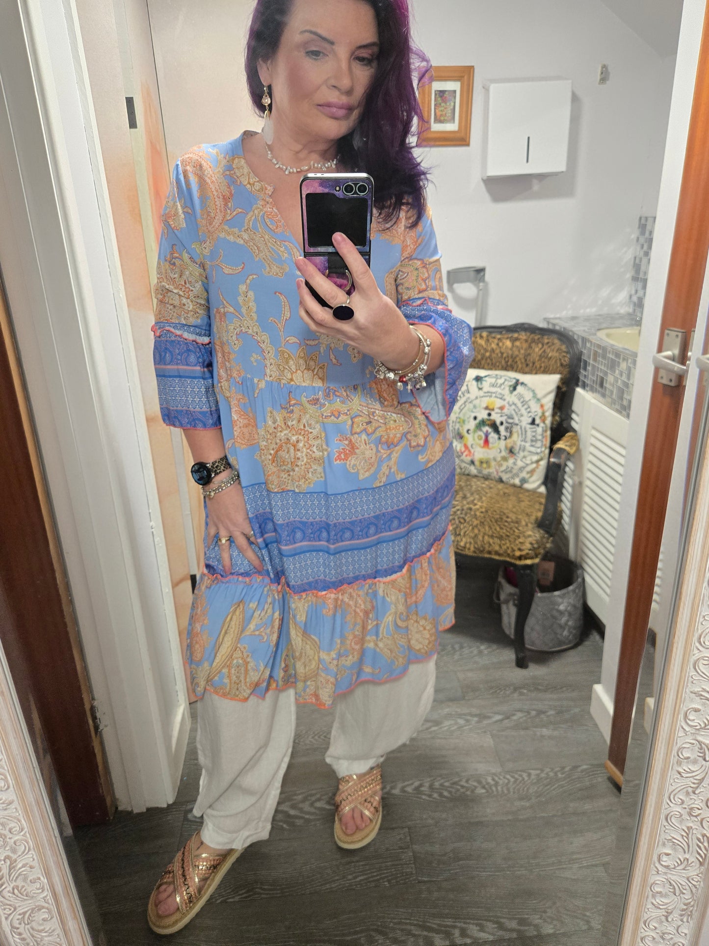 New Paisley goose island tunic