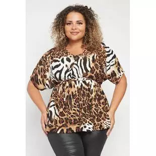 Queen animal print top