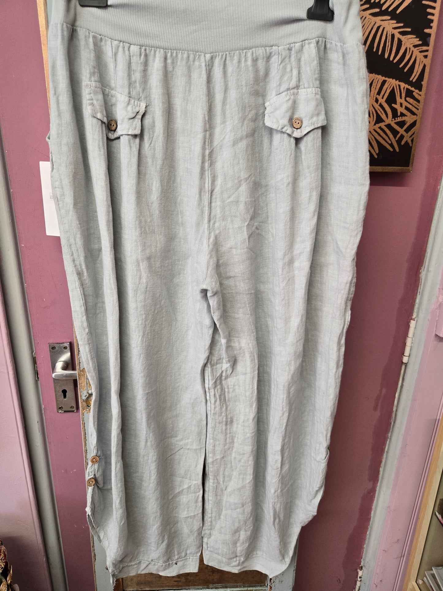 New superbelle linen trousers