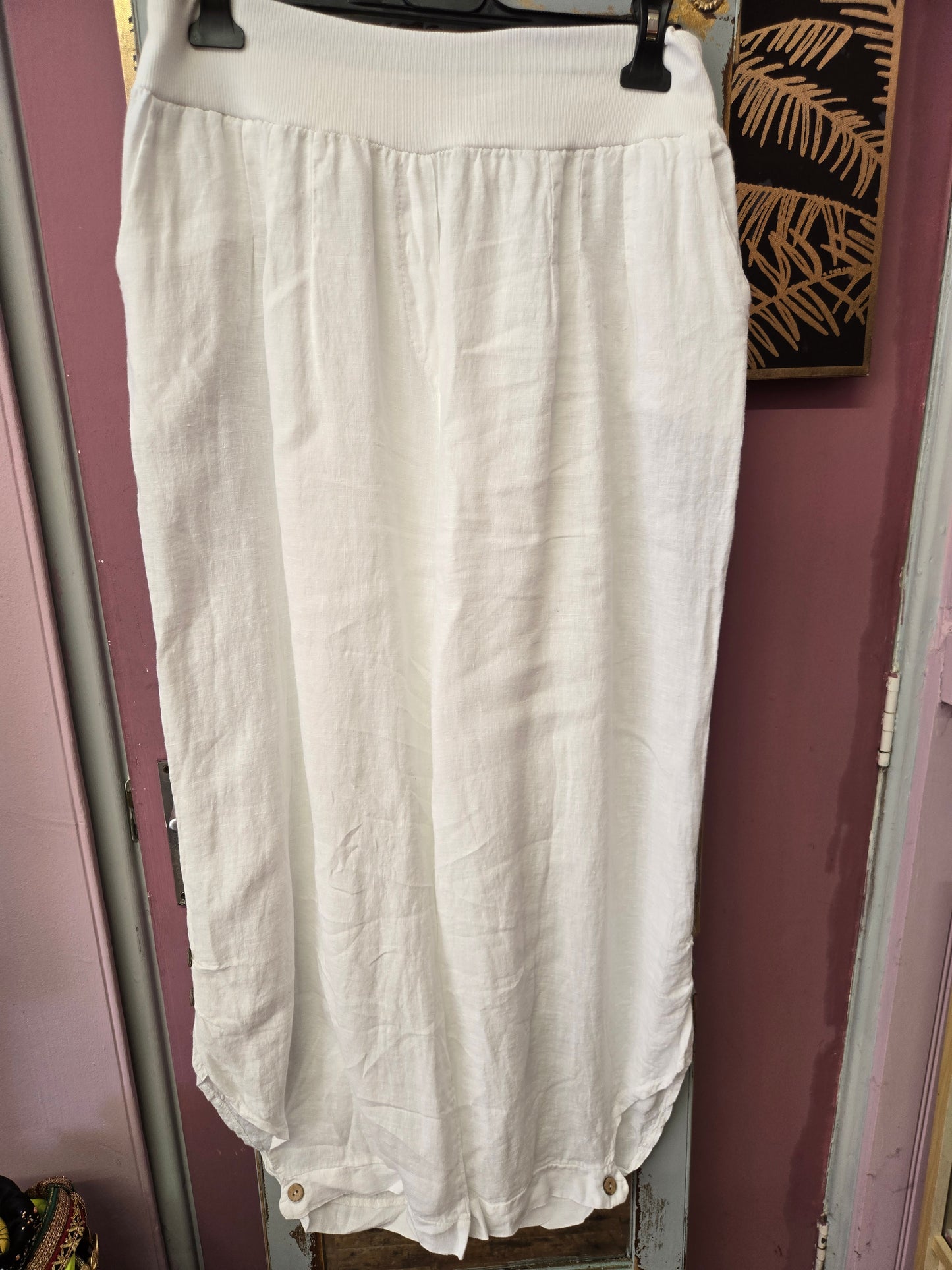 New superbelle linen trousers