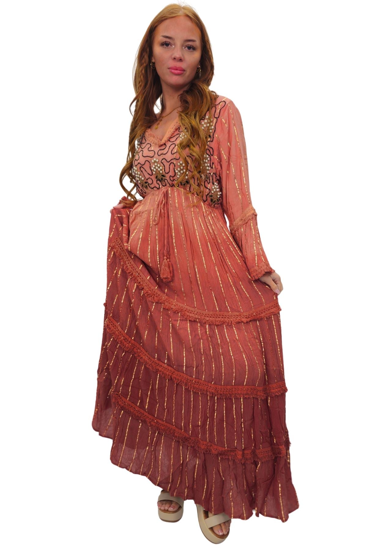 New boho pearl dress