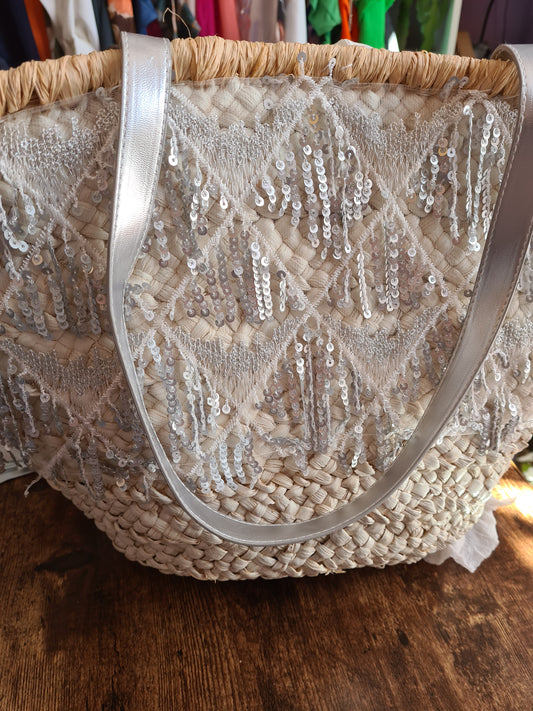 Beaded large bag