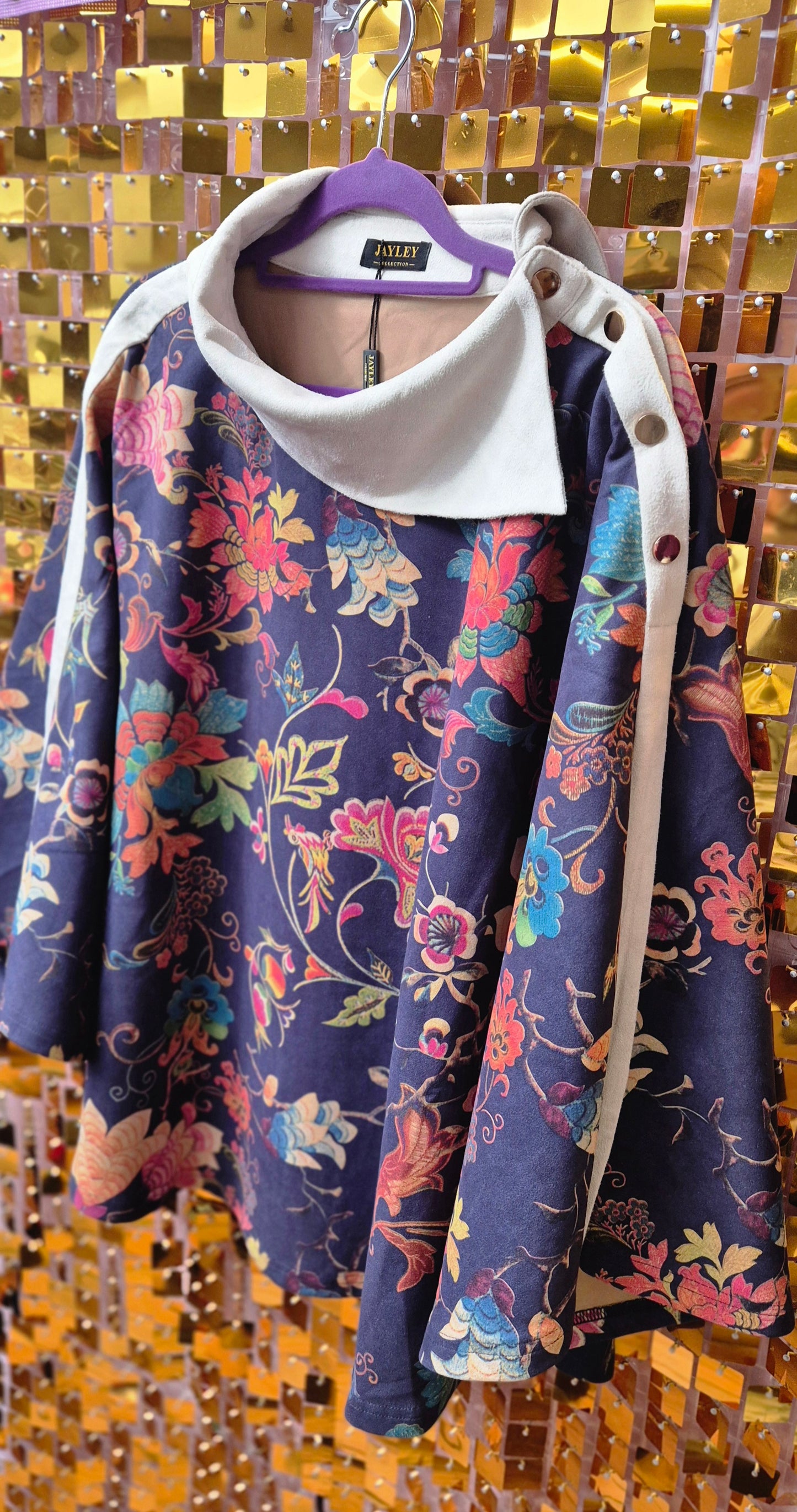 New Jayley Suede Poncho