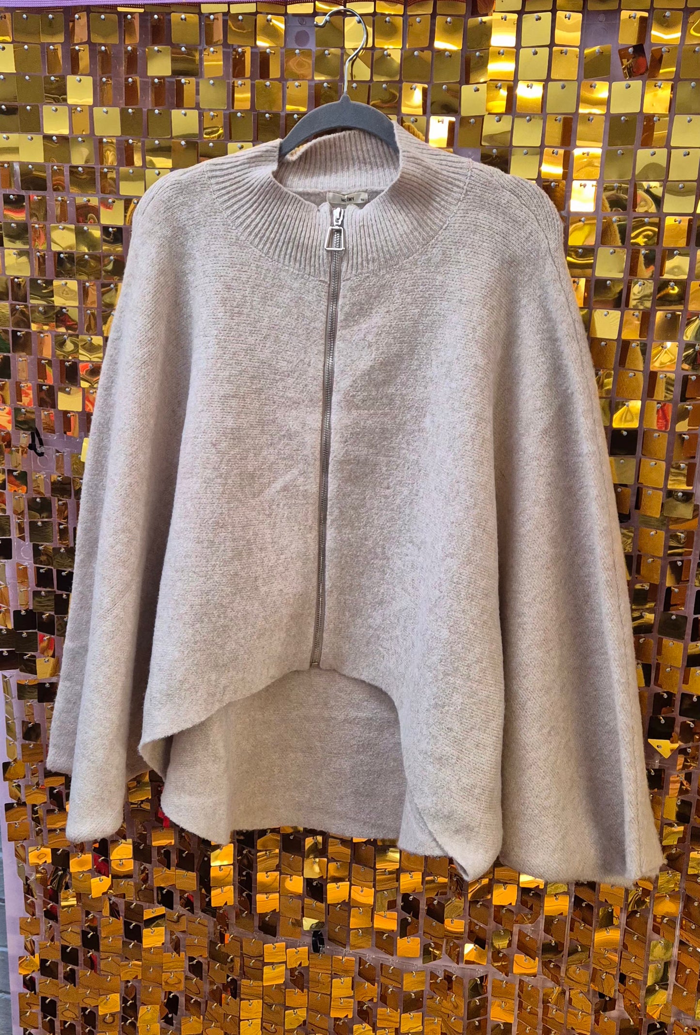 New Batwing Zip Up Cardigan