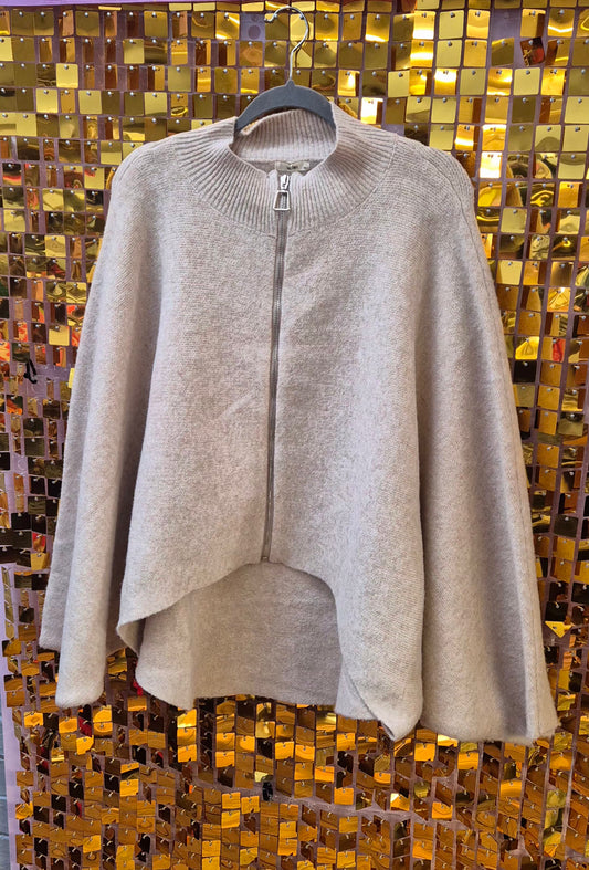 New Batwing Zip Up Cardigan
