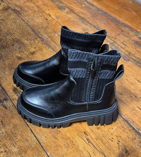 'Miss Sophia' Sock Ankle Boot