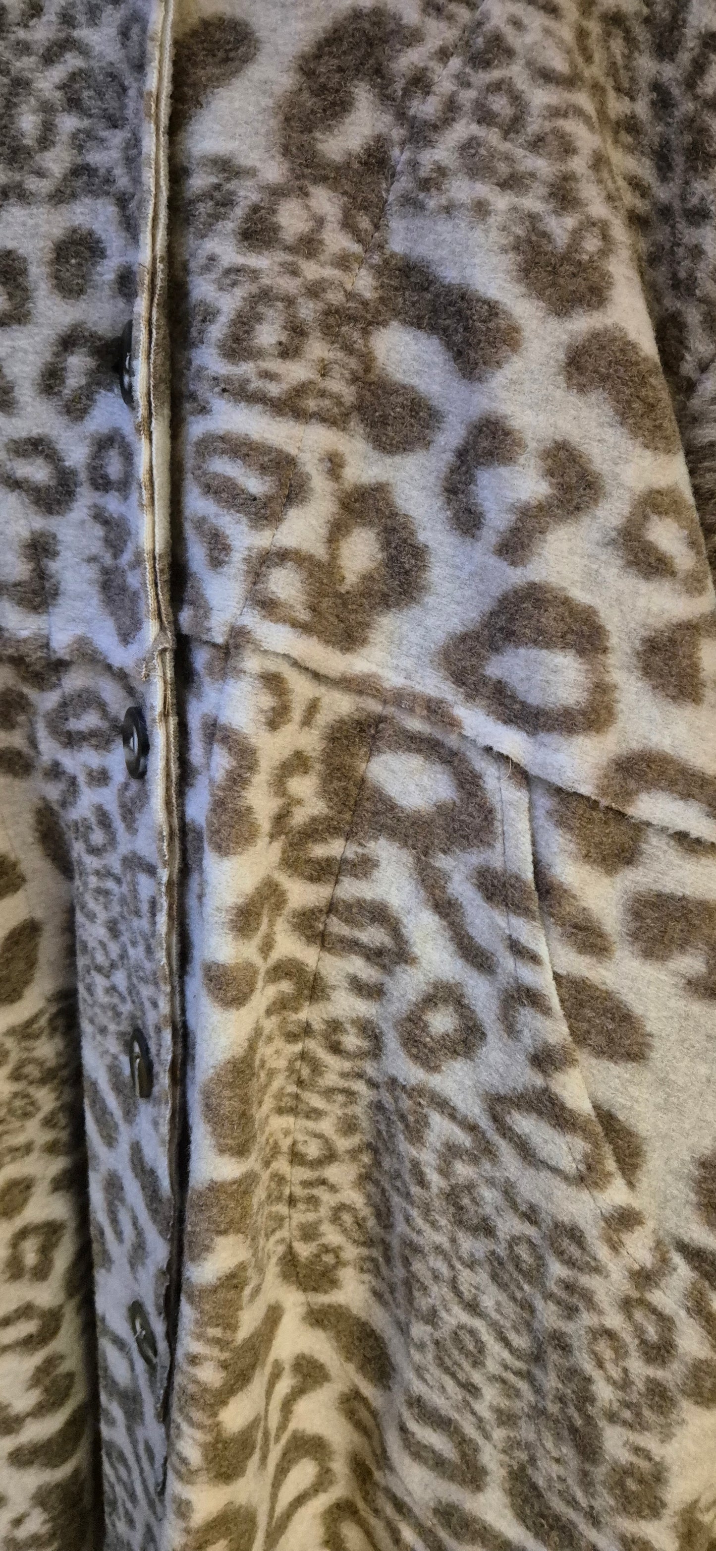 Leopard Woolen Coat