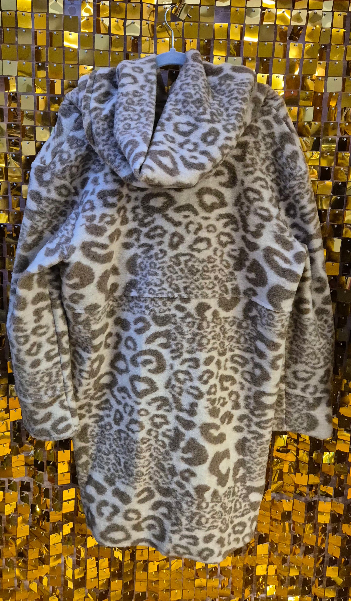 Leopard Woolen Coat