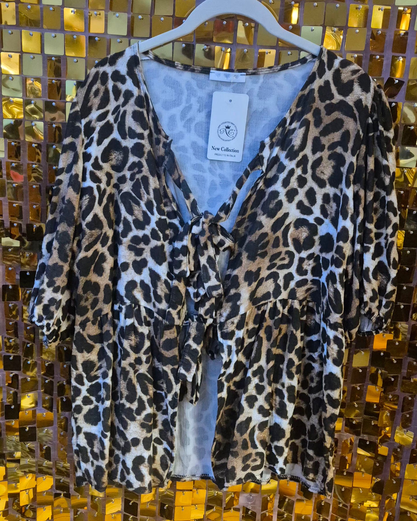 Tie Front Leopard Top