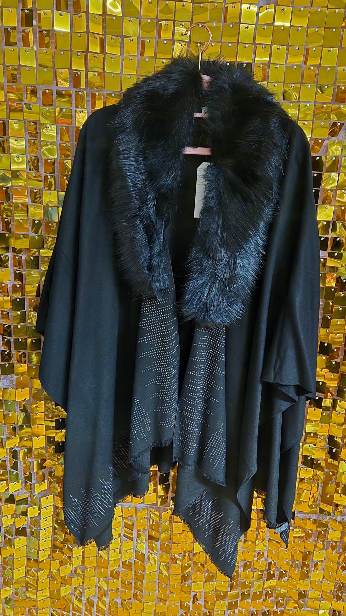 Pia Rossini Black Shawl