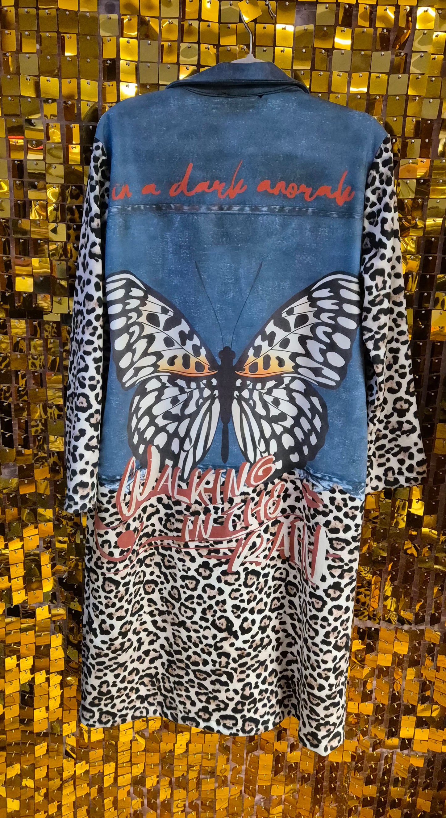Longline Leopard Blazer