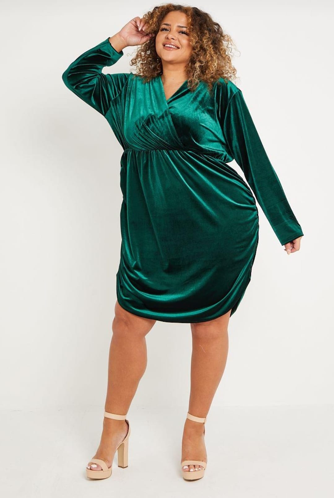 Velvet  Queen size long sleeved dress.