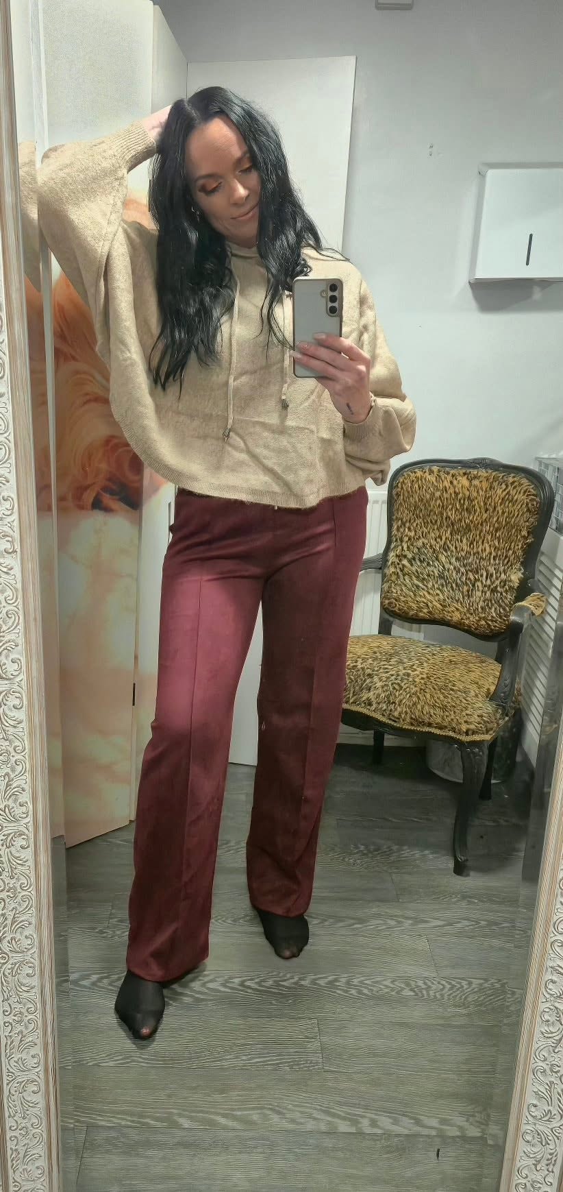 New Faux Suede Trouser
