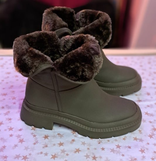 Fur lined boots