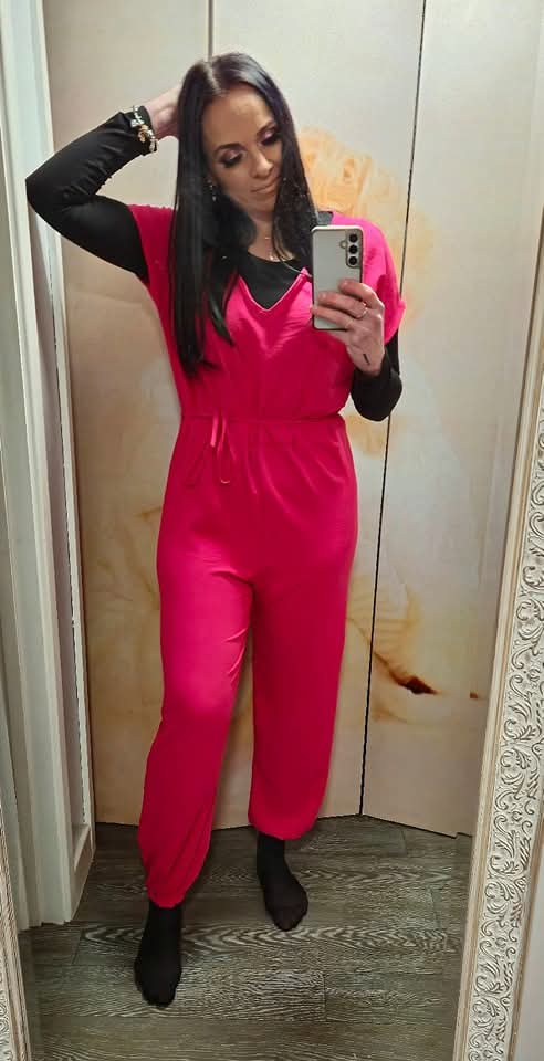 New  Pink jumpsuit