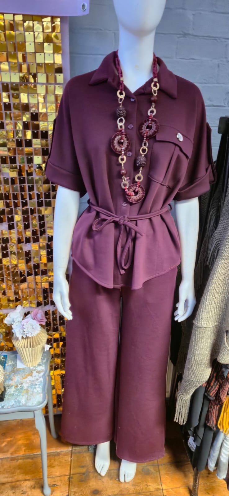 New Co/ords button trouser set