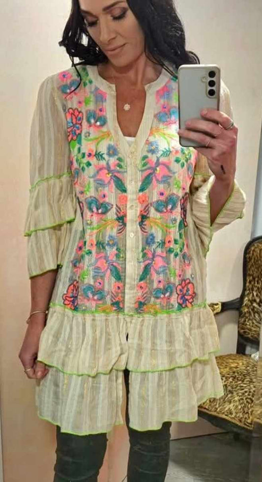 New embroidery tunic .